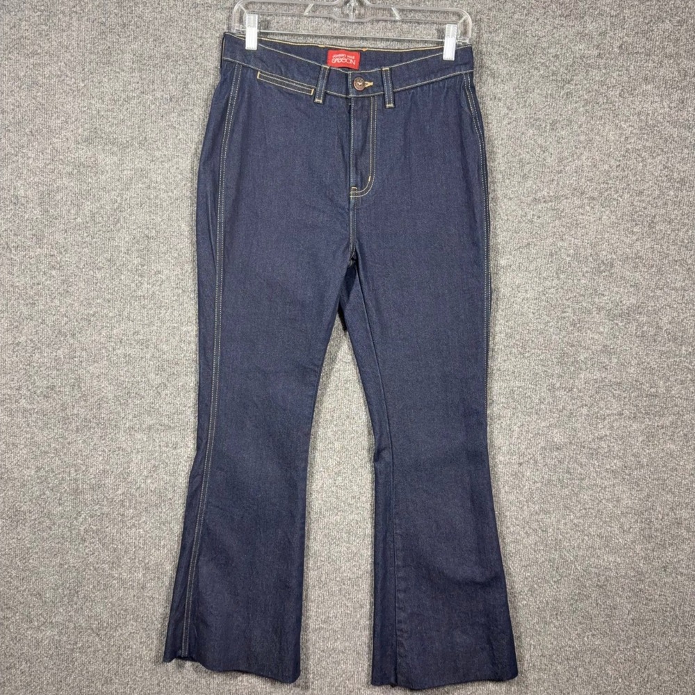 Johnny Was Jeans 27‎ Sasson Flared Leg Denim Dark Wash Altered